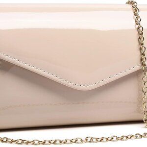 Women's Mini Shiny Patent Leather Evening Clutch Bag Crossbody Prom